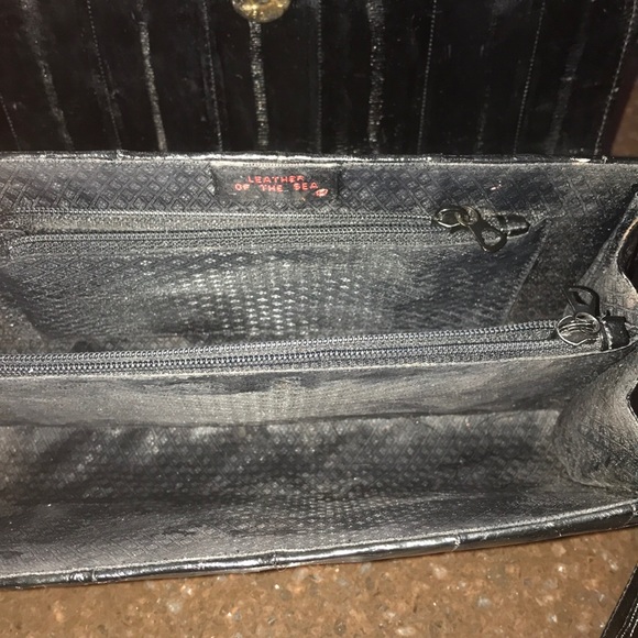 Eel skin purse or clutch vintage - Picture 7 of 8